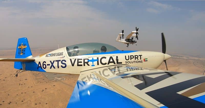Vertical UPRT UAE Safety Chase operator for Joby in Dubai